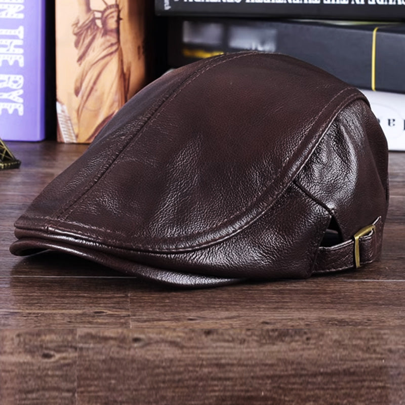 Newsboy Leather Hats for Men