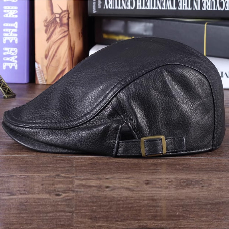 Newsboy Leather Hats for Men
