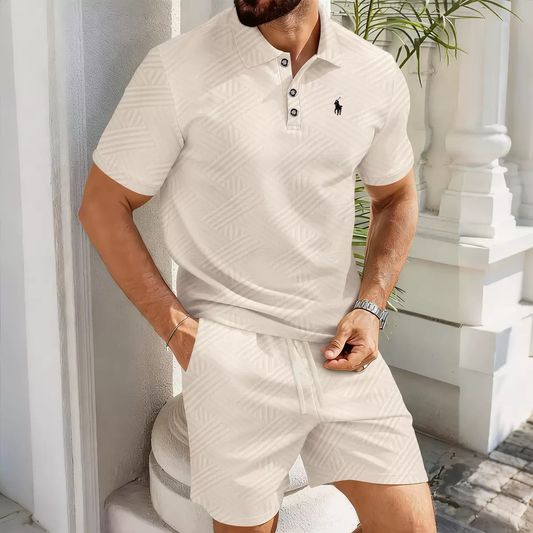 Everyday Textured Polo Set