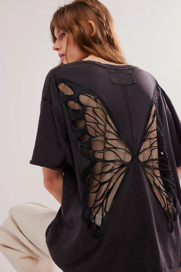 Butterfly Backless Top