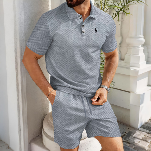 Everyday Textured Polo Set