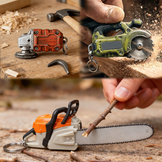 Mini Power Tool Keychain Set